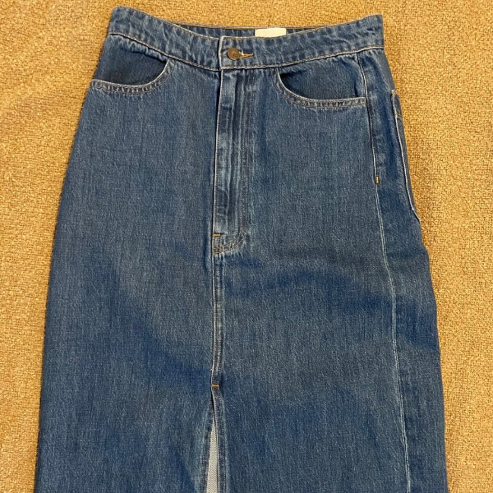 G. Label by Goop Yu Denim Pencil Skirt size 29